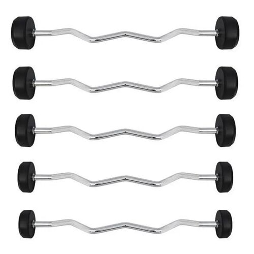 Barre De Musculation - Hms - Gsl-50 - Caoutchouc - 50 Kg - Mixte - Intensif