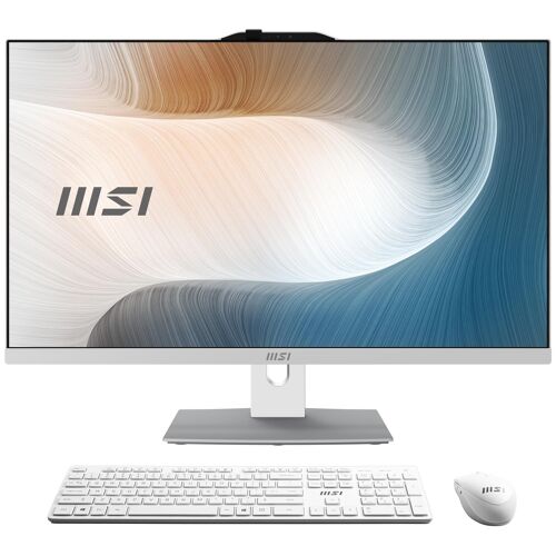 MSI Modern AM242P 1M-1873AT Intel Core 3 100U 23.8" 1920 x 1080 PC All-in-One 16 Go DDR5-SDRAM 256 Go SSD Windows 11 Home Wi-Fi 6E (802.11ax) Blanc