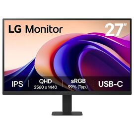 Ecran PC LG 27'' QHD Monitor 27" 2560 x 1440 Quad HD Noir