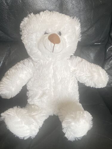 Peluche doudou ours blanc lumineux 35cm gifi 