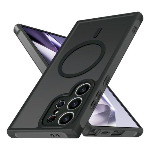 Coque Mat Magnétique pour SAMSUNG GALAXY S24 ULTRA ,Compatible avec MagSafe,Coque Translucide Mat Arrière Antichoc HQSELECTION®