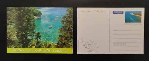 Nouvelle Caledonie Entier Postal Carte Pap Prioritaire Voeux New Caledonia Postal Stationery Ganzsache