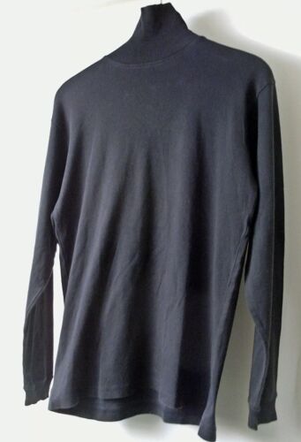 T Shirt Manches Longues Col Montant - Taille L Noir - Occasion Bon Etat