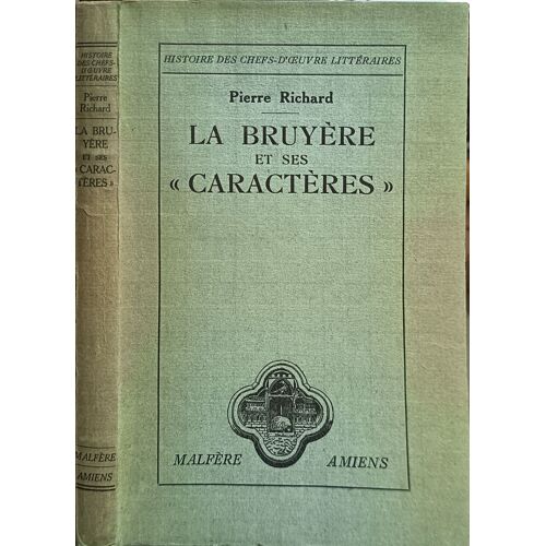 La Bruyère Et Ses « Caractères »