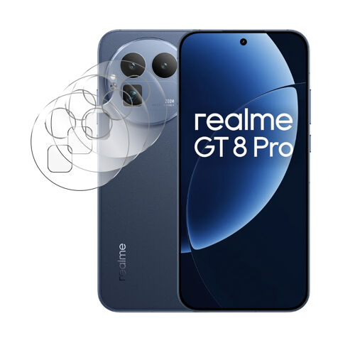 Lot de 3 Verre trempé camera, Protection d'objectif arrière compatible pour Realme GT 8 PRO 5G 6,79"" RMX5210- Visiodirect -