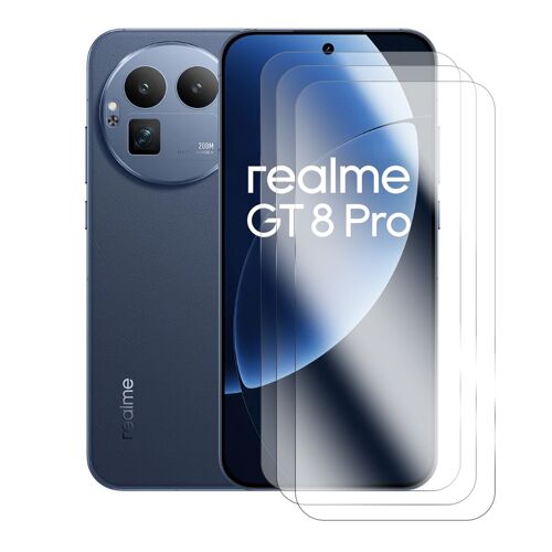 Lot de 3 verre trempé compatible pour Realme GT 8 PRO 5G 6,79"" RMX5210 - Film de Protection - Visiodirect -
