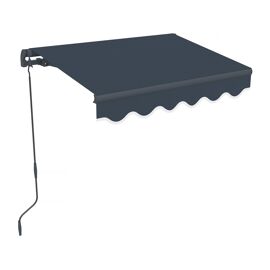 Store Banne En Aluminium "Ombra 1" - 160 X 120 Cm - Gris