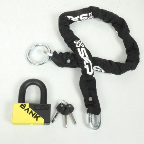 Chaîne Antivol Lasso Et Cadenas U Sxp Pour Moto Scooter 9.5mm 023030 Neuf