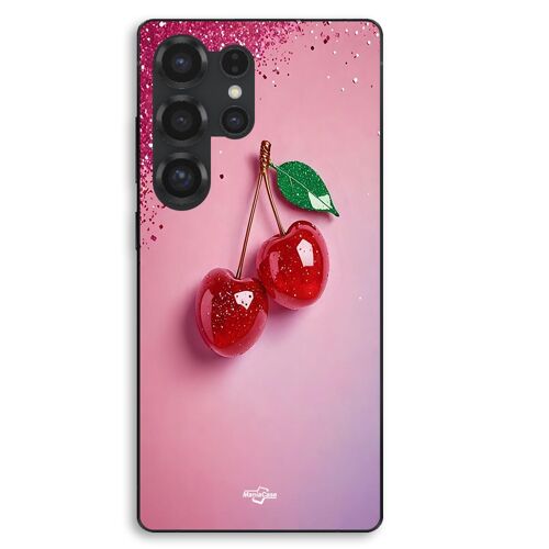 Coque Pour Samsung Galaxy S25 Ultra Cerise brillante Maniacase