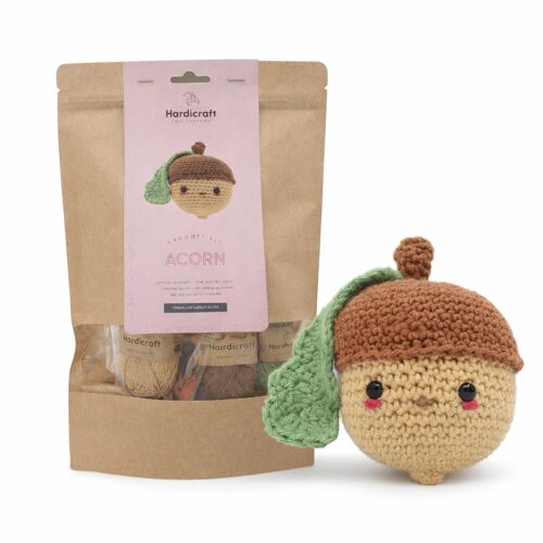 Kit Crochet Gland Hardicraft Diy Amigurumi Coton Bio Débutant Décoration Automne Forêt