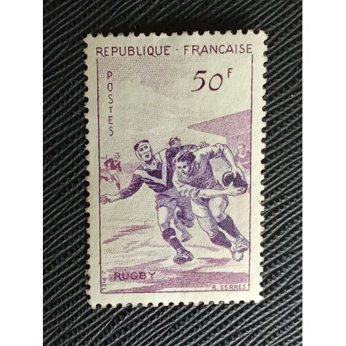 Timbre France Y T 1074 Le Rugby 1956 (011209 )