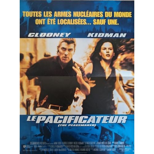 Le Pacificateur - Affiche Originale De Cinéma - Format 40x60 Cm - De Mimi Leder Avec George Clooney, Nicole Kidman, Marcel Iures, Alexandre Balouiev, Rene Medvesek - Année 1997