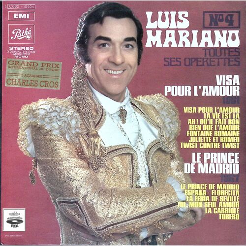 Luis Mariano - Visa Pour L'Amour - 1978