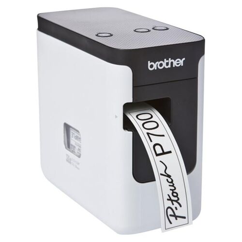 Brother P-Touch PT-P700 - Imprimante d'étiquettes - transfert thermique - Rouleau (2,4 cm) - 180 dpi - jusqu'à 30 mm/sec - USB 2.0 - outil de coupe