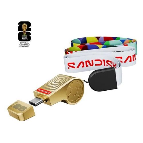 SanDisk - FIFA World Cup 2026 (Gold Edition) clé USB - 128 Go - USB-C 3.2 Gen 1