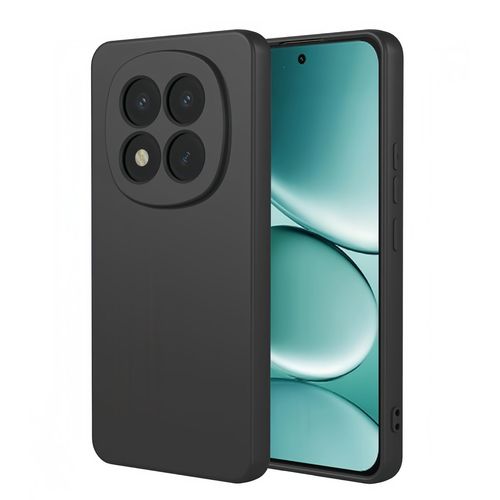 Coque Silicone Noir Mat pour Xiaomi Redmi Note 15 Pro PLUS 5G, Coque Arrière Souple en TPU Silicone HQSELECTION®