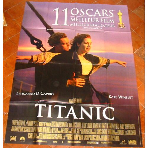 Titanic "11 Oscars" Affiche Cinema 120x160 Leonardo Di Caprio Kate Winslet