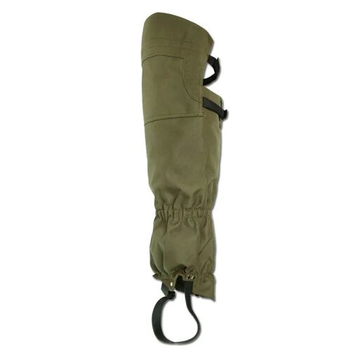 Guêtres Hautes Polyester Sangle Caoutchouc Kaki