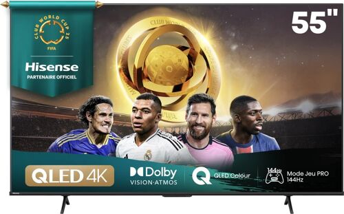 TV QLED Hisense 4K UHD 55E7Q Pro 139 cm 2025