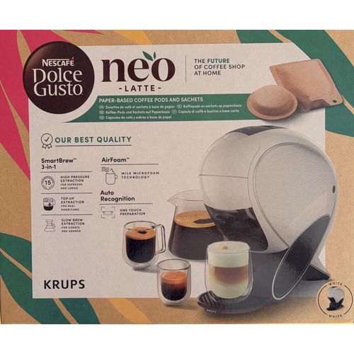 Machine à café Nespresso DOLCE GUSTO NEO Latte blanche NEUVE + 12 packs NEO