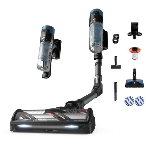 Rowenta X-Force Flex 14.80 RH9BC1 Aspirateur-balai 2 en 1 Batterie Sec Sans sac Noir et Bleu