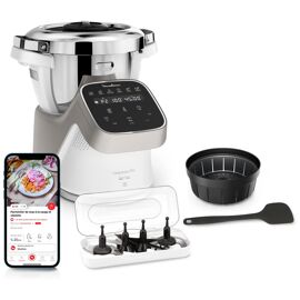 Moulinex Companion Pro HF850810 robot ménager 1550 W 4,5 L Gris, Acier inoxydable et Blanc