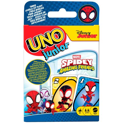 Games Uno Junior-Spidey Et Ses Amis Extraordinaires, Jeu De Cartes Enfants