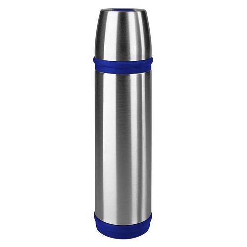 Emsa 502473 Thermos Bleu Et Acier Inoxydable
