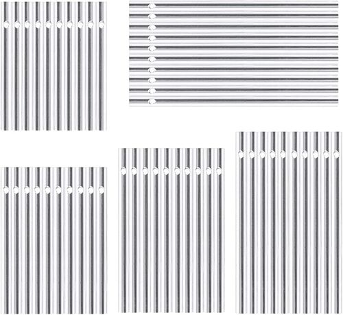 Mevronisshop-Carillons Éoliens Tubes,30 Pcs Tubes Carillons Éoliens Bricolage Tubes En Aluminium Carillon À Vent Carillon Éolien En Aluminium Tiges Pour Maison Jardin Arbre Intérieur Extérieur