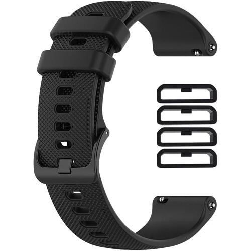 Kalanka-22 Mm Bracelet De Montre À Dégagement Rapide Pour Smartwatch + 4 Anneaux De Fixation, Band Pour Huawei Gt,Strap En Silicone Souple Pour Huawei Gt 2/2pro/2e / 3/3pro / 4/5/5pro