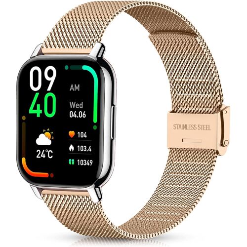Loranka-Métal Bracelet Compatibles Avec Popglory P66,22mm Bracelet Pour Nerunsap66d,Donertont50s/T50h,Toobur/Enomir/Yoever/Gydom/Poounur/Ruimen Idw13/Idw16/Idw18/Idw19/Bw0/Lw51/Lw11/Lw83