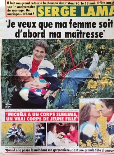 France Dimanche 2385 1992 Serge Lama/Jacqueline Maillan/Jean Claude Pascal/Helene Rolles/Gerard Lenorman/David Hallyday/Romy Schneider/Lio/Elsa