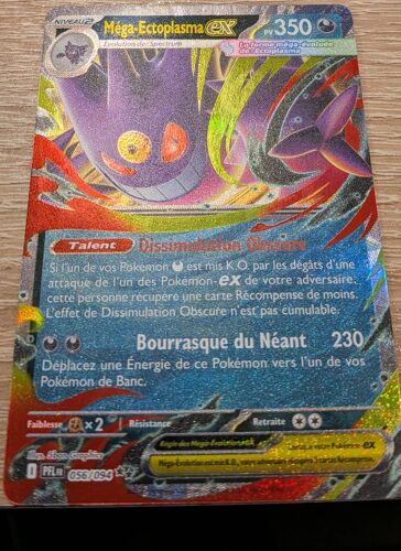 Méga-Ectoplasma Ex 056/094 Pr Fr Full Art Texturée ¿ Pokémon
