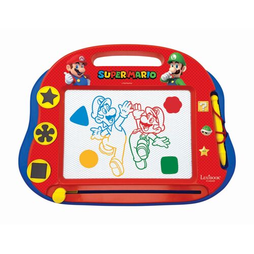 Lexibook Ardoise magique Format A5 avec accessoires magnétiques pour dessiner en couleurs Super Mario