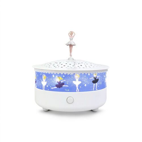Trousselier Veilleuse - Projecteur D'etoiles Ballerine 14 Cm - Musical - Détection Des Pleurs - Rechargeable Usb