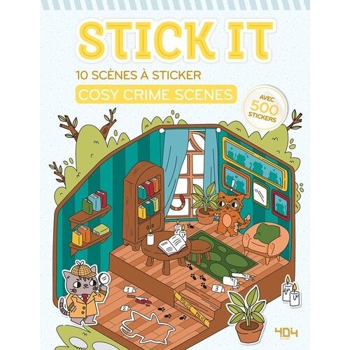 10 Scènes À Sticker Cosy Crime Scenes - Avec 500 Stickers