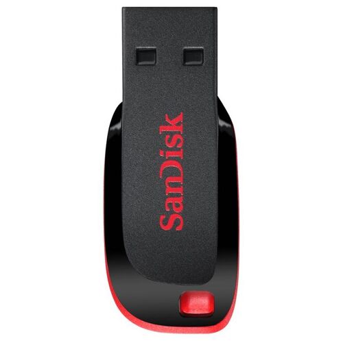 Cle USB 2.0 SanDisk Cruzer Blade 64Go Noir Rouge