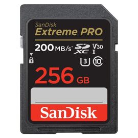 SanDisk Extreme PRO - Carte mémoire flash - 256 Go - Video Class V30 / UHS-I U3 / Class10 - SDXC UHS-I
