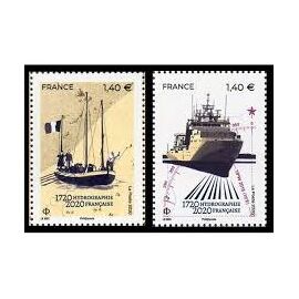 300ème Anniversaire Du Service Hydrographique Et Océanographique De La Marine : Navires Ancien Et Contemporain La Paire Année 2020 N° 5398 5399 Yvert Et Tellier Luxe