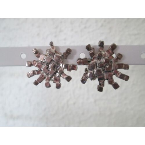 Boucles D'oreilles Argentées En Étoile