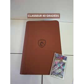Classeur De Rangement Pour 40 Cartes Gradées Psa , Pca , Collect-Aura Coloris Marron 🟫