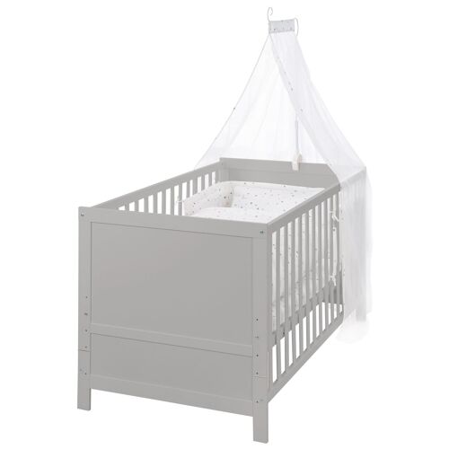 Roba 0193tp-3v235 Lit Pour Bébé Lit Bébé Bois Gris