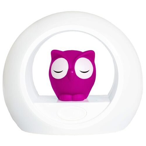 Zazu Veilleuse De Nuit Hibou Lou, Rose