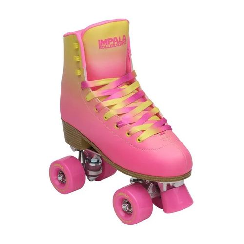 Roller Quad - Impala - Tropicana - Rose - Mixte - Confortable Et Rembourré