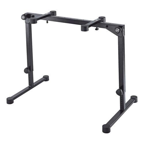 K&m 18820 Omega Pro Black - Support Clavier - Pieds Pliables - Acier - Hauteur Réglable