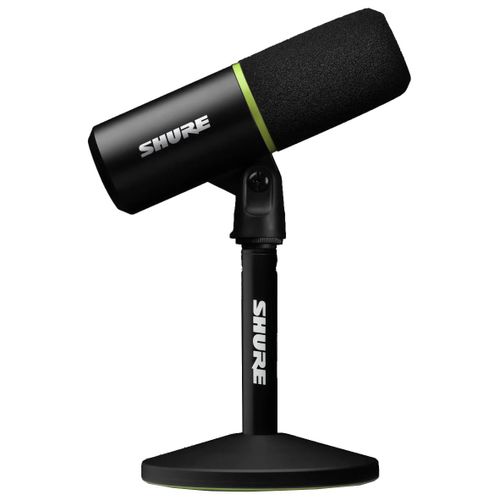 Shure MV6 - Microphone dynamique filaire - USB-C - Prise casque - Pied de table inclus