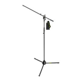 Gravity Ms 4321 B - Pied De Micro - Trépied Avec Perchette - Acier Noir