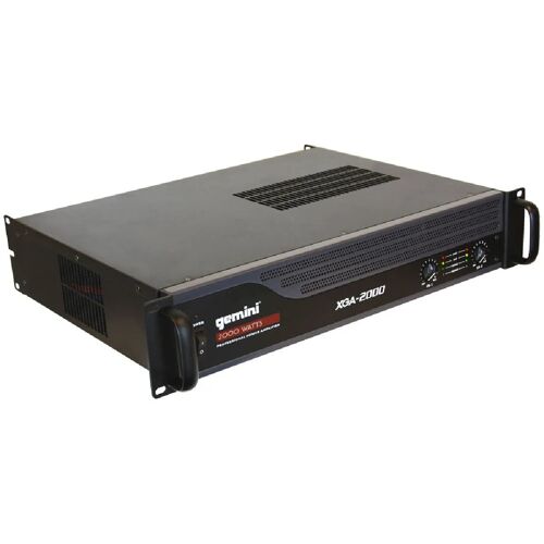 Gemini Ampli XGA 2000 - Amplificateur de puissance pro - 2000W max - Bridgeable - Entrées/Sorites XLR, Jack, RCA