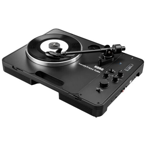 Korg platine vinyle Handytraxx Tube J - Platine vinyle - 3 vitesses - préampli phono MM - sorties RCA stéréo - 60 dB S/B