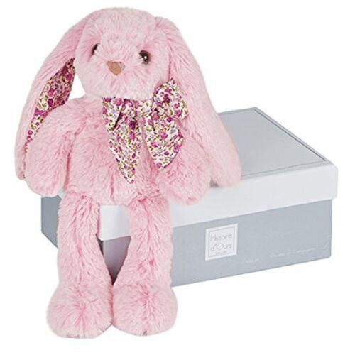 Doudou Histoire D'ours Lapin Copain Calins 40cms Rose Ho2435